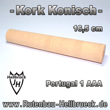 Kork - Konisch - Portugal 1 AAA - 16,5 cm - Rutenbau